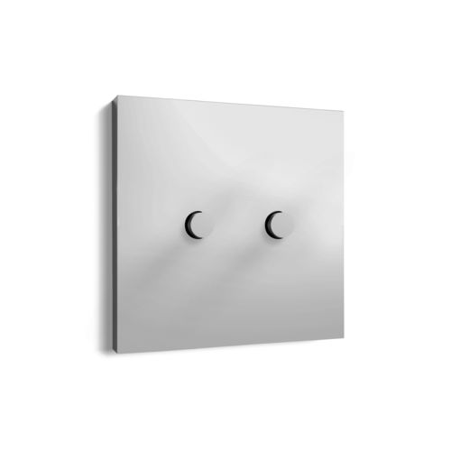 Interruttore a pulsante - IC3430 - ICÓNICO - ad incasso / doppio / in metallo