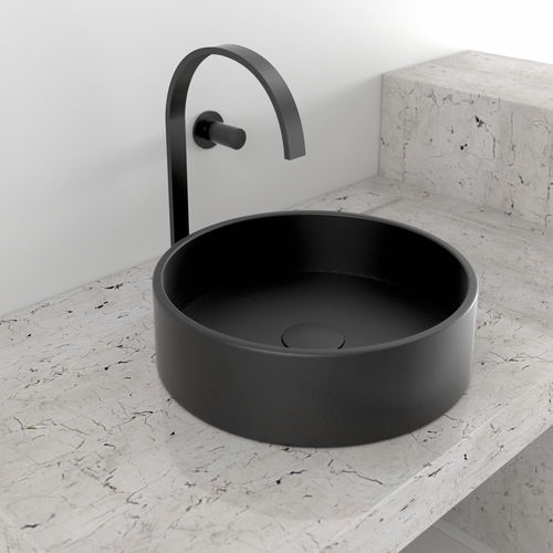 Lavabo da appoggio - LR1M - ICÓNICO - in Solid Surface / rotondo / contemporaneo