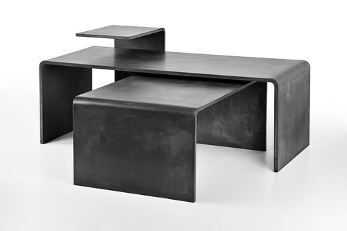 Tavolino basso contemporaneo - TRIO SET - Gravelli - in calcestruzzo / rettangolare / per uso residenziale