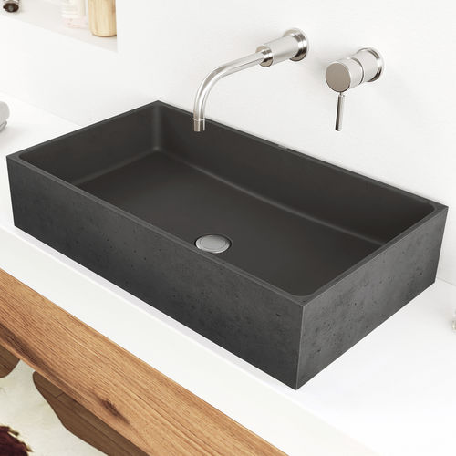 Lavabo da appoggio - BOX - Gravelli - in calcestruzzo / rettangolare / contemporaneo