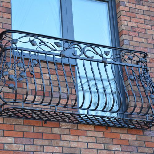 Ringhiera in ferro modellato - 16 - La Forge Artistique - a sbarre / da esterno / per balcone