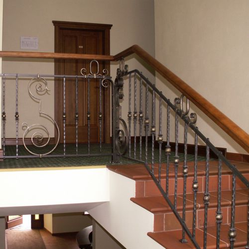 DECO FERRO FORGE - Sfera Con Supporto Forato E Filettato Diam 70