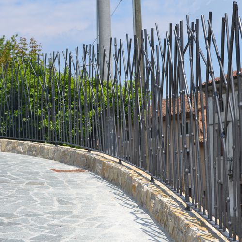 Ringhiera in ferro modellato - CANNES - Tessaro Group - a sbarre / da esterno / per piattaforma