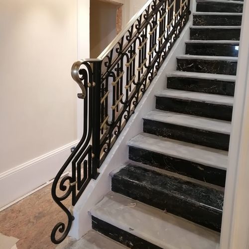 Ringhiera in ferro modellato - MONTECARLO - Tessaro Group - a sbarre / da interno / per scala