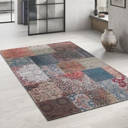 Tappeto contemporaneo - MASH - LUSOTUFO - patchwork / in poliestere / in cotone