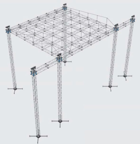 Sistema di copertura in metallo - SPI studio progetti innovazioni di Faggiotto Elberino - modulare / di profilati metallici / per eventi