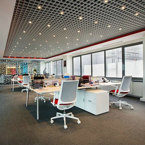 Controsoffitto in alluminio - QUADRO S - Integra - Interior Systems - in pannelli / per ufficio / acustico
