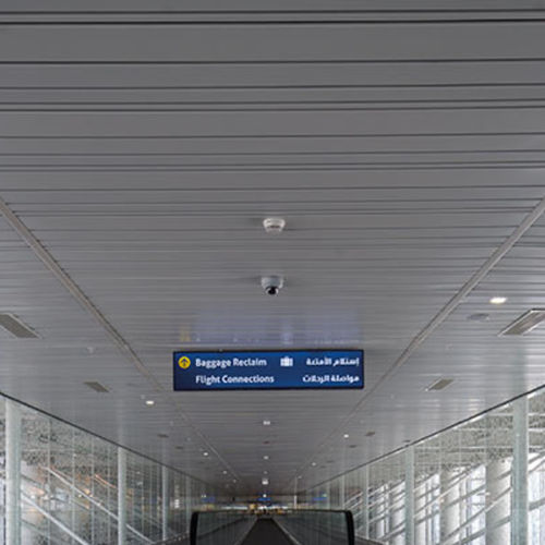 Controsoffitto in alluminio - RANDOM LINE - Integra - Interior Systems - a doghe / per ufficio / per camera bianca