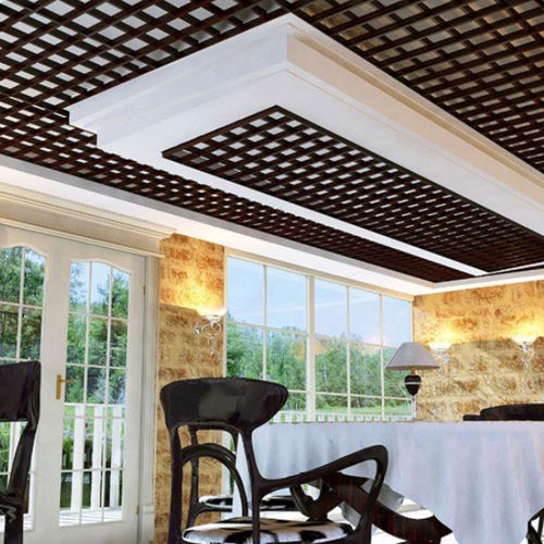 Controsoffitto in legno - GRATE SYSTEM - Integra - Interior Systems - a quadrotte / per ufficio / da interno