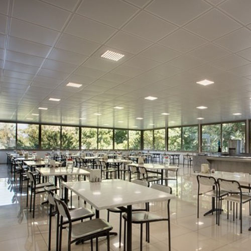 Luce da incasso a soffitto - TILE DOT 99C - Integra - Interior Systems - LED / circolare / quadrata