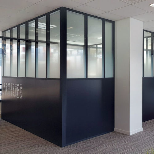 Parete fissa - Loft-style - ABCD INTERNATIONAL - in vetro / professionale / per uso industriale