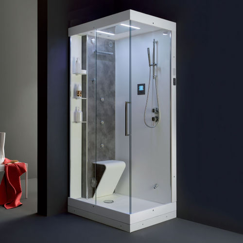 Box doccia in vetro - CENTO.00.80 - ilma srl - con porta scorrevole / d'angolo