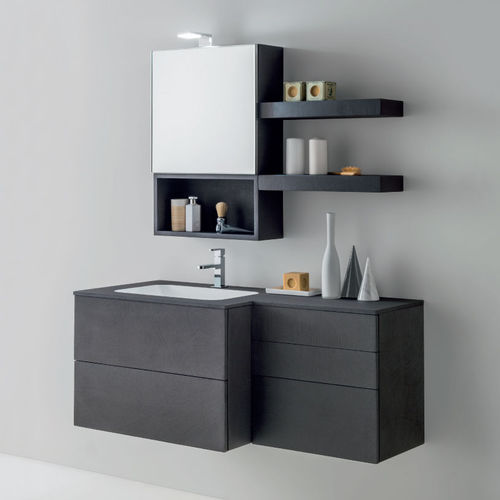 Mobile lavabo sospeso - PLAY.11 - ilma srl - in legno / in Corian® / contemporaneo