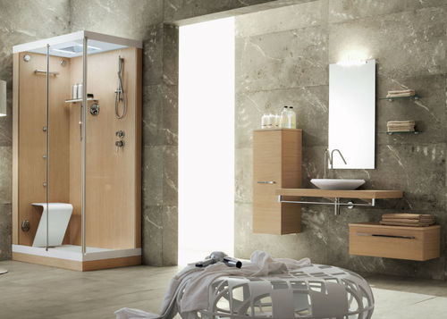 Bagno contemporaneo - IL ROVERE NATURALE - ilma srl - in legno / in vetro