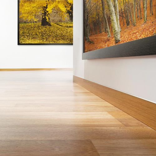 Battiscopa bianco - LINE 87/6-88/6 - PROFILPAS - argentato / in legno / in gesso