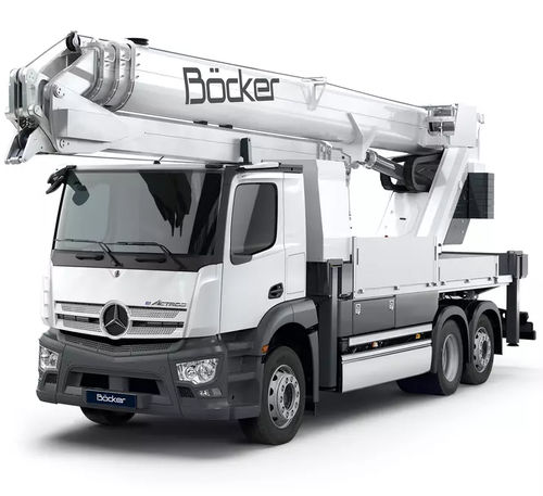 Gru montata su camion - AK 48 / AK 48e - Böcker Maschinenwerke GmbH - telescopica / con braccio impennabile / idraulica