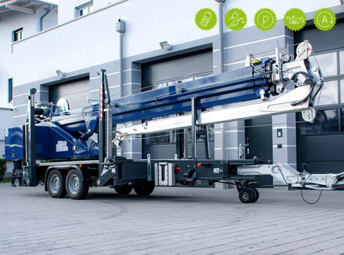 Gru telescopica - AHK 30 KS - Böcker Maschinenwerke GmbH - con braccio impennabile / idraulica / mobile