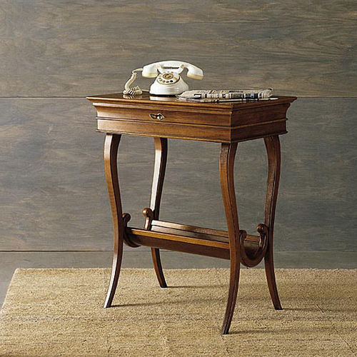Tavolo d'appoggio classico - 628 - flli zorzella mobili - in legno / rettangolare / con contenitore