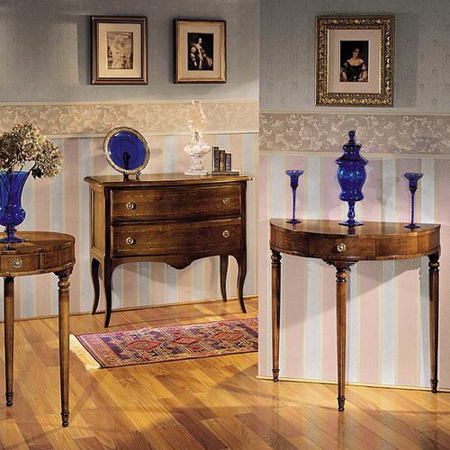 Consolle classica - 43B - flli zorzella mobili - in legno / semicircolare / con cassetti