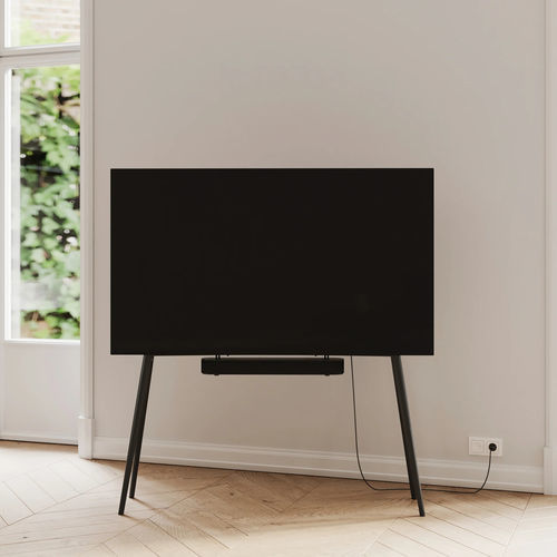 NTENSE Shadow Gaming Supporto TV 140x39x56 Cm - Design Futuristico Bicolore, Legno, Per TV Fino A 69'' E 54 Kg, 4 Ripiani (2 Regolabili)