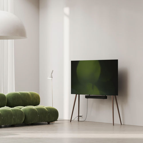 Supporto per TV da terra contemporaneo - XL - Esthete LLC - fatto a mano / in noce / per uso residenziale