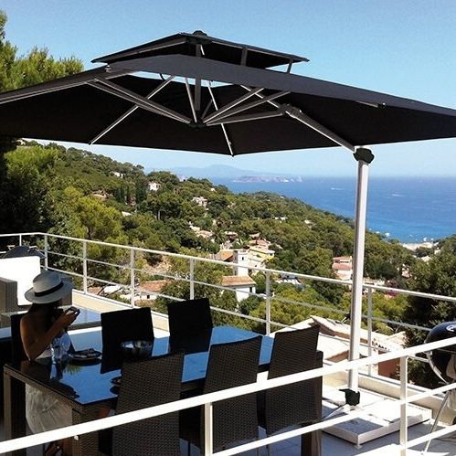Ombrellone quadrato - LATERNA PRO - Solero Parasols - rotondo / laterale / orientabile