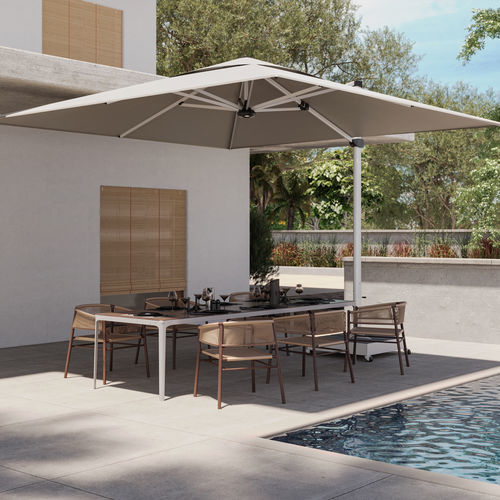 Ombrellone quadrato - PALESTRO PRO - Solero Parasols - rettangolare / laterale / orientabile