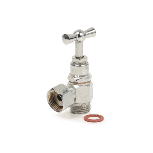 Rubinetto d'arresto per WC - 406 - GRIFFON - da parete / in ottone cromato / da bagno