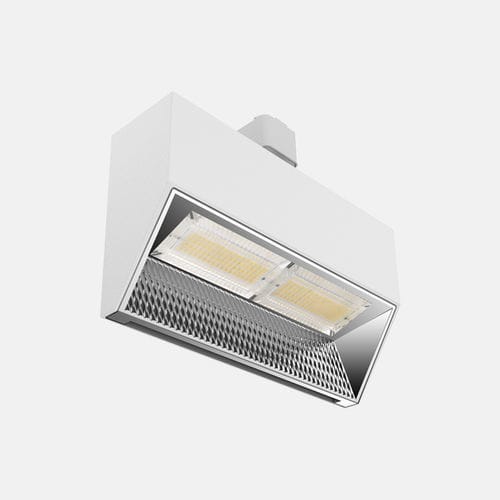Faretti a binario LED - MILO  - Kinglumi Co., Ltd. - rettangolare / in alluminio / in metallo cromato