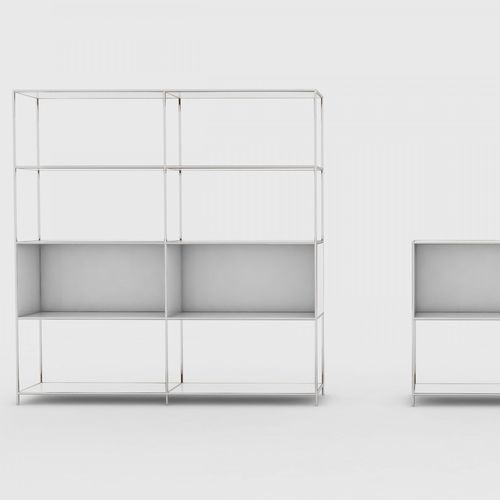 Scaffale modulare - aamco - contemporaneo / in rovere / in noce
