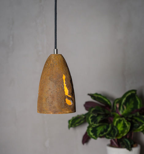 Lampada a sospensione - FEBE VOLCANO - Living Concrete Ltd - in acciaio / in calcestruzzo / contemporanea
