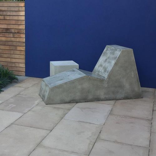 Lettino prendisole contemporaneo - TAKE A NAP - Living Concrete Ltd - in calcestruzzo / da interno