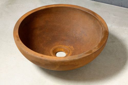 Lavabo da appoggio - Sphere - Living Concrete Ltd - in calcestruzzo / rotondo / contemporaneo