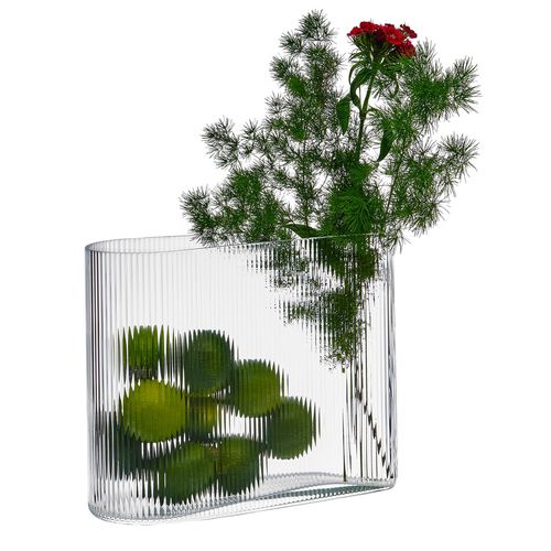 Vaso contemporaneo - MIST - nude - in vetro