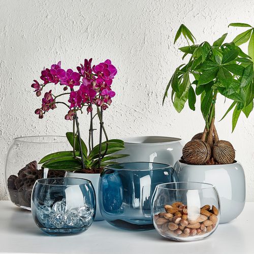 Vaso da giardino in vetro - MONO BOX - nude - da appoggio / altre forme