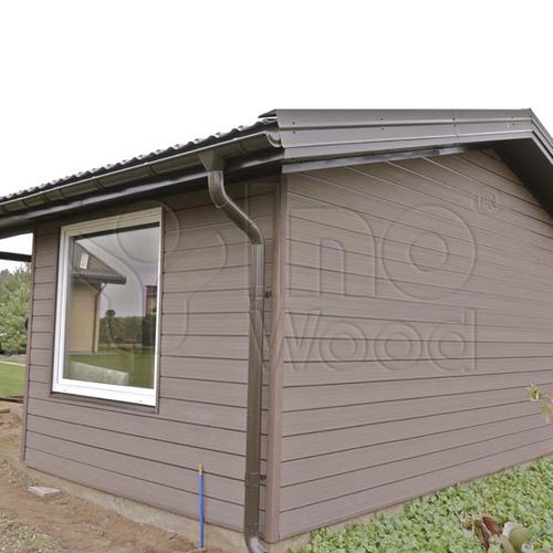 Rivestimento di facciata a doghe - INOSIDE AD - inowood - in WPC / spazzolato / aspetto legno
