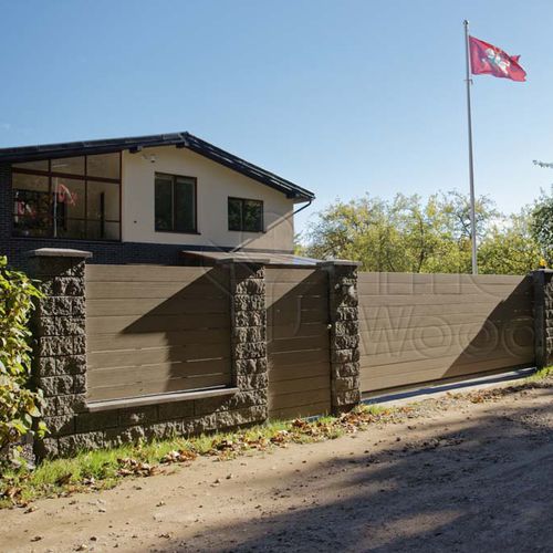 Recinzione a sbarre - INOFENCE AD - inowood - da giardino / in legno composito / ad alta sicurezza