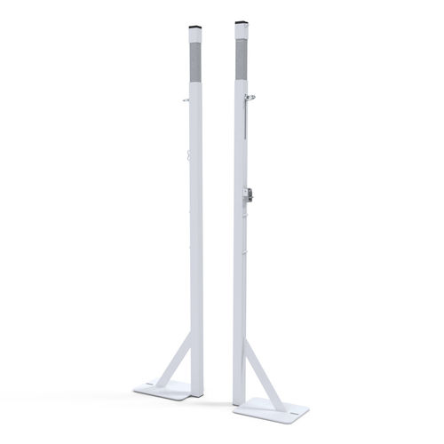 Palo per badminton fisso - S27280 - SODEX SPORT - in acciaio / bianco / termolaccato
