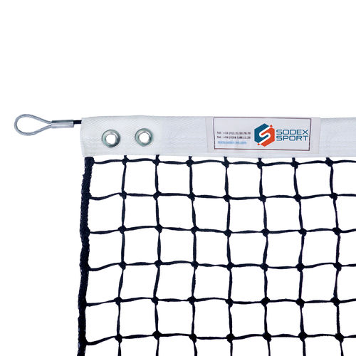 Rete da tennis in HDPE - S25861 - SODEX SPORT - nera / 3 mm / agonistico