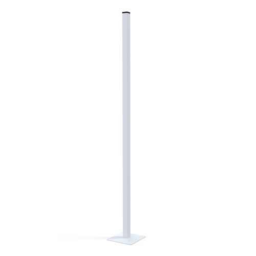 Palo per badminton con fissaggio a tasselllo - S27008 - SODEX SPORT - in acciaio / bianco / termolaccato
