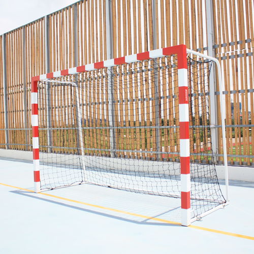 Porta da pallamano agonistico - S16211 - SODEX SPORT - in acciaio galvanizzato / mobile / bianca e rossa
