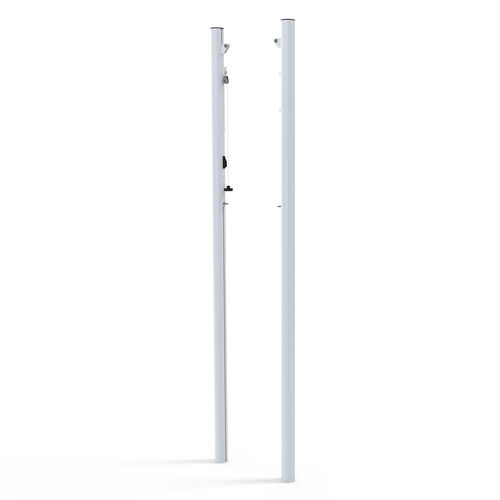 Palo da pallavolo con fissaggio a tasselllo - S30158 - SODEX SPORT - in alluminio / bianco / termolaccato