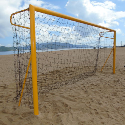 Porta da beach soccer in HDPE - S13862 - SODEX SPORT - nera / rettangolare / a maglia quadrata