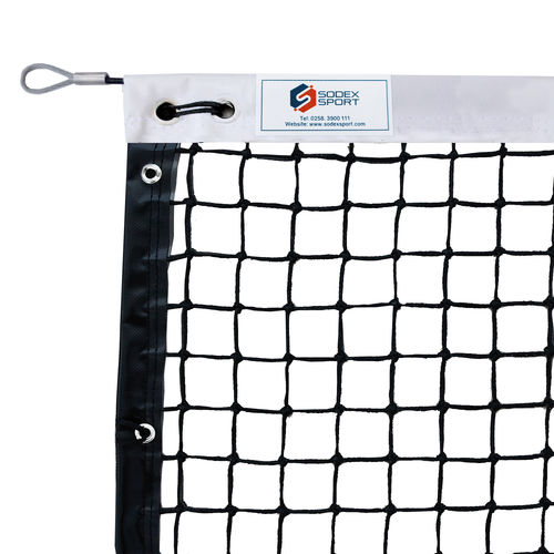 Rete da tennis in HDPE - S25866 - SODEX SPORT - nera / 3 mm / agonistico