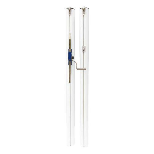 Palo da tennis con fissaggio a tasselllo - S25233 - SODEX SPORT - in alluminio / bianco / termolaccato