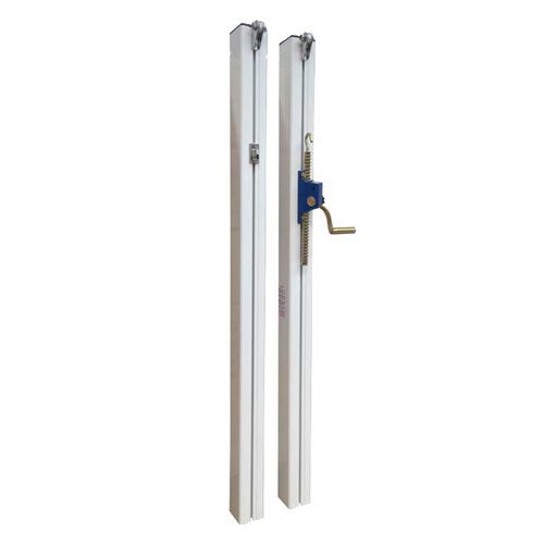 Palo da tennis con fissaggio a tasselllo - S25214 - SODEX SPORT - in alluminio / bianco / termolaccato