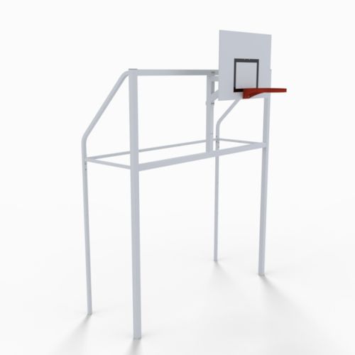 Porta multisport in acciaio galvanizzato - S18152PZW - SODEX SPORT - con fissaggio a tasselllo / bianco / termolaccato
