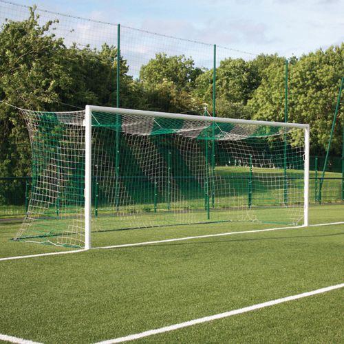 Porta da calcio in alluminio - S12205 - SODEX SPORT - con fissaggio a tasselllo / bianca / plastificata
