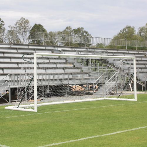 Porta da calcio in alluminio - S12281 - SODEX SPORT - trasportabile / bianca / plastificata
