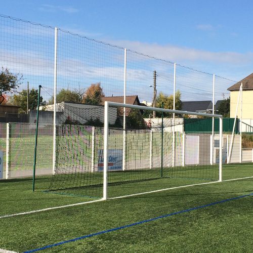 Porta da calcio in acciaio galvanizzato - S12200 - SODEX SPORT - con fissaggio a tasselllo / bianca / termolaccati